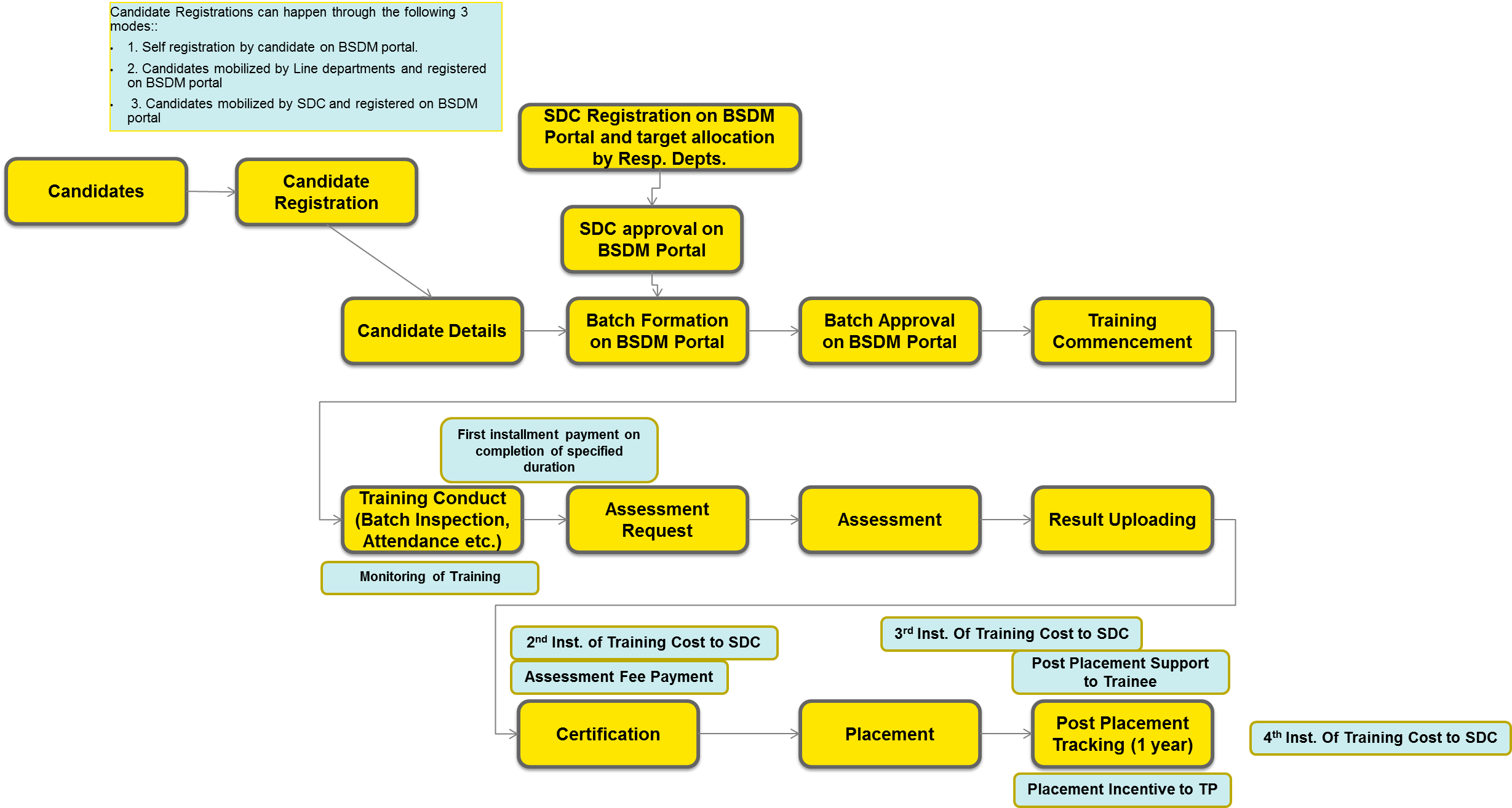 Domain skilling Programme Process Chart